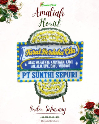 Papan Bunga Duka di Rurukan Satu